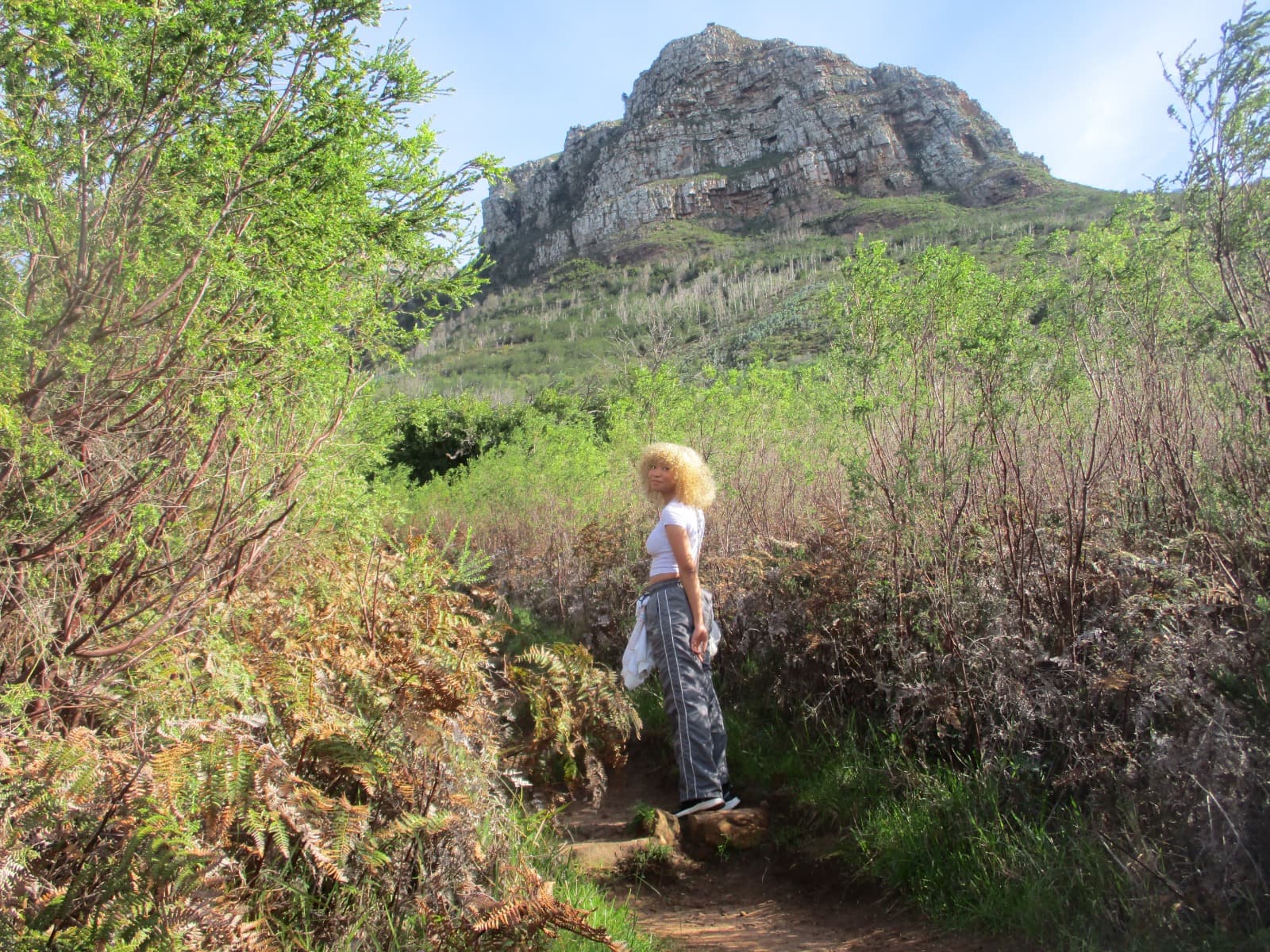 Me outdoors around Cape Town